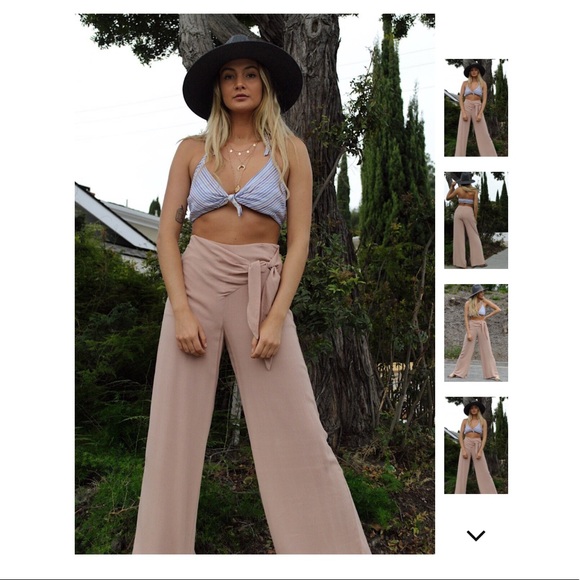 Wide Leg Gauze Pant - Picture 5 of 7